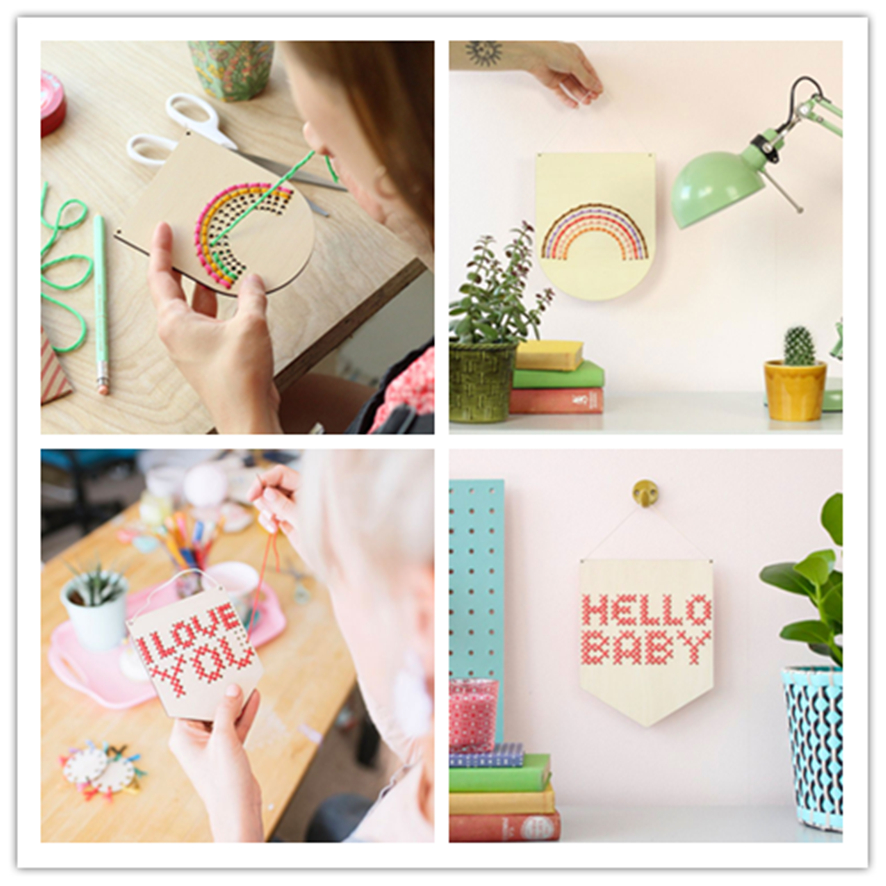 激光切割機切割木質(zhì)十字繡飾品,激光切割木質(zhì)十字繡飾品