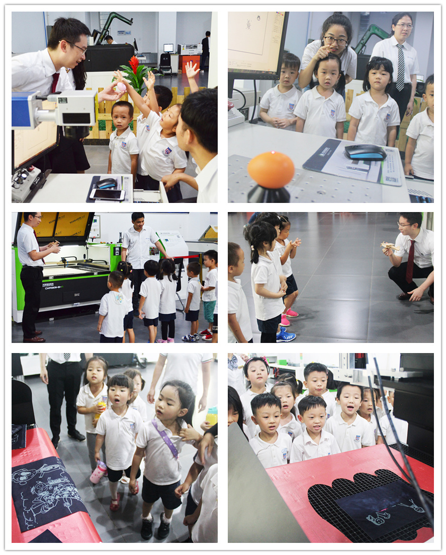 粵銘激光，大族粵銘激光，小朋友參觀，普林斯頓幼兒園