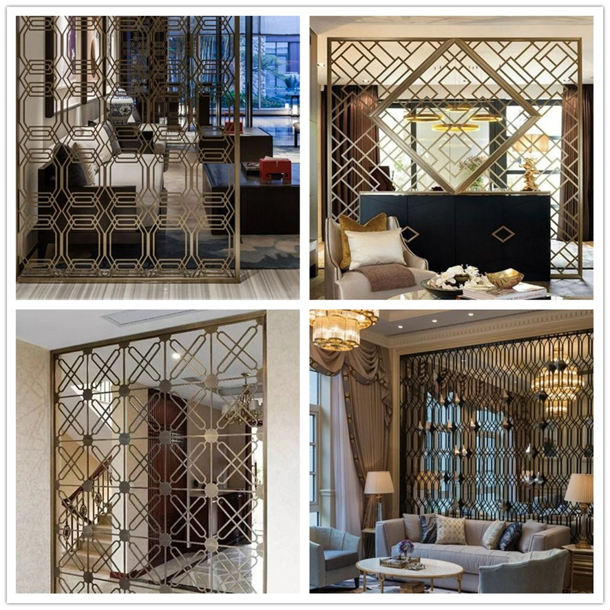 鐵藝屏風隔斷激光鏤空 鐵藝屏風隔斷激光鏤空