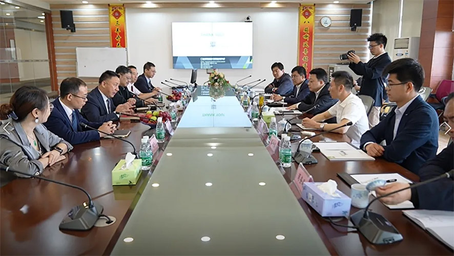 江蘇省睢寧縣委書記蘇偉同志一行蒞臨粵銘激光集團考察 推動粵銘集團睢寧智能制造生產中心建設等項目加速發展