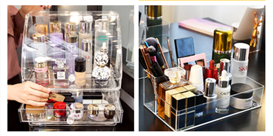 激光切割亞克力收納盒，拯救你雜亂的梳妝臺！