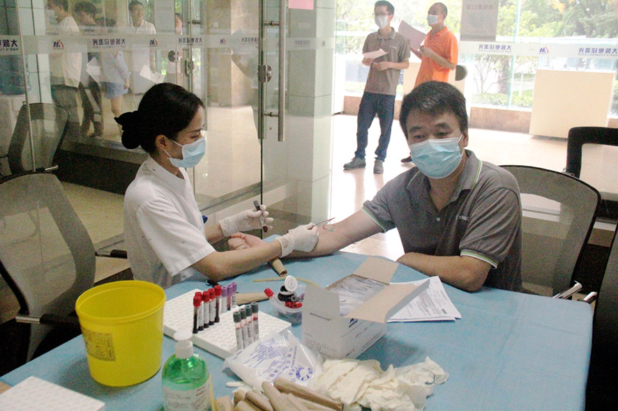 大族粵銘激光集團(tuán)2021年大事記回顧-員工體檢