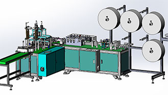 全自動(dòng)一拖一口罩機(jī)