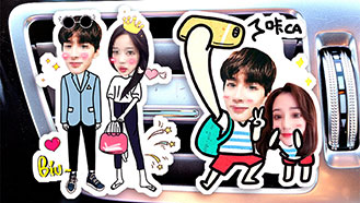 激光切割亞克力創意頭像擺件