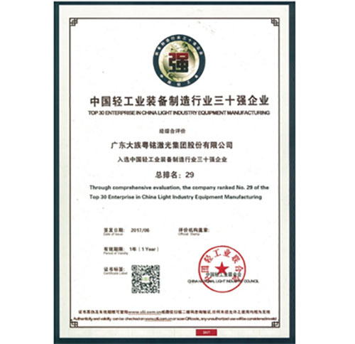 三十強企業稱號