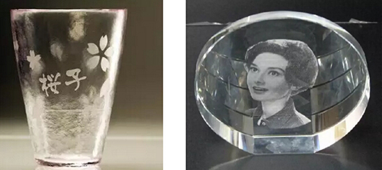 激光在玻璃上打標(biāo)雕刻