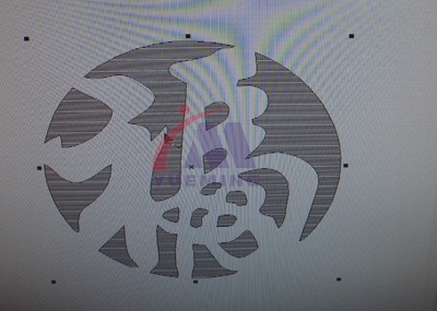 皮革激光打標(biāo)樣品